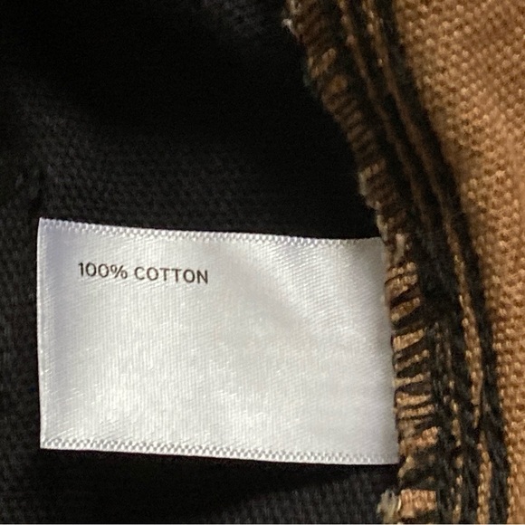 Duluth Trading Co Relaxed Fit Black Cotton Canvas Cargo Work Pants Men's 37"x28" - Picture 8 of 9